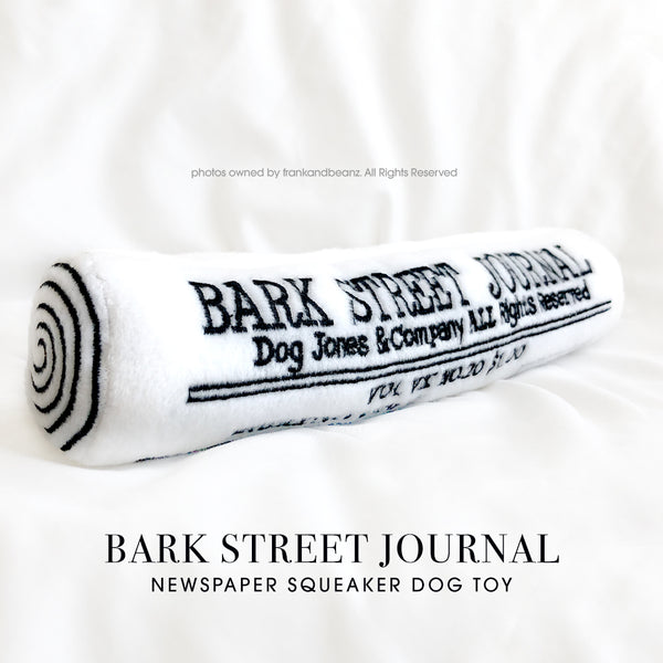 Barkstreet Journal Newspaper Plush Dog Toy