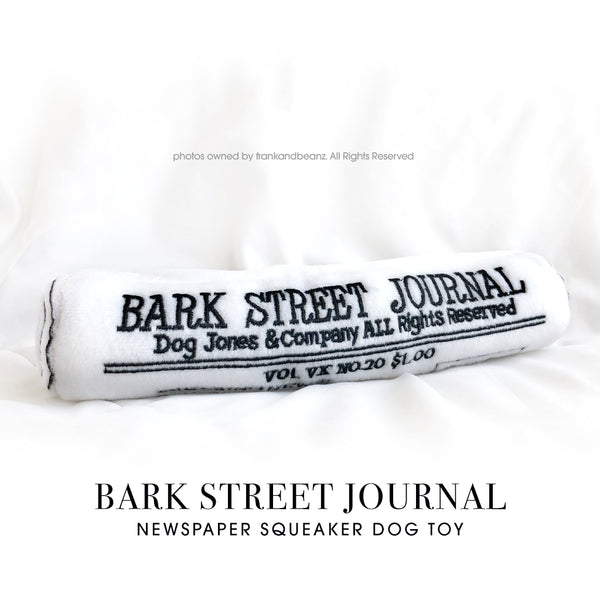 Barkstreet Journal Newspaper Plush Dog Toy