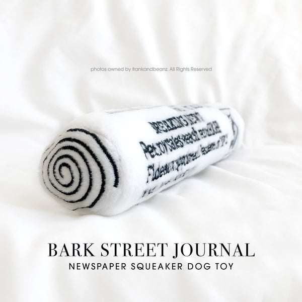 Barkstreet Journal Newspaper Plush Dog Toy