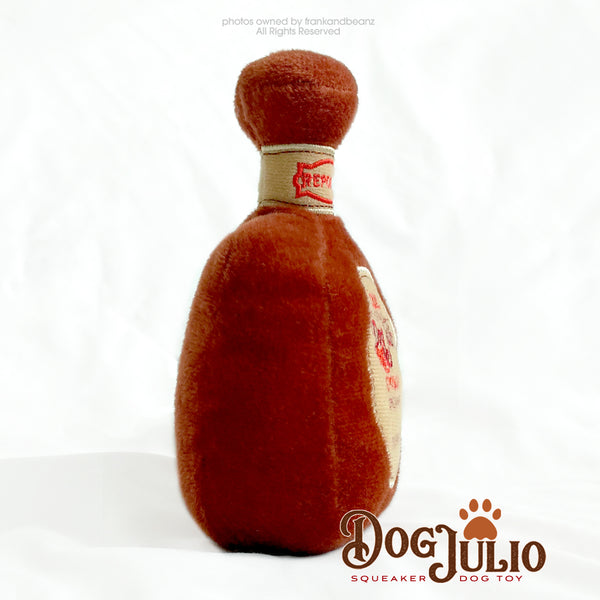 Dog Julio Tequila Bottle Plush Dog Toy Squeaky