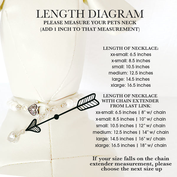 Beautiful Butterfly Silver Pearl Pet Necklace for Cats Dogs Pet Jewelry