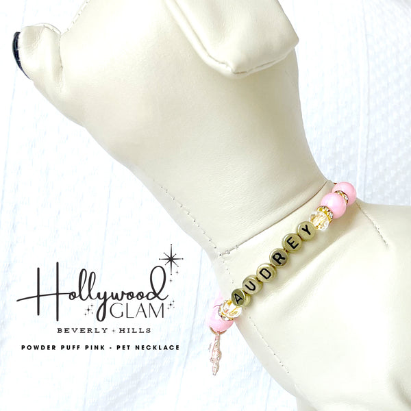 Beverly Hills Hollywood Glam Pearl Dog Necklace