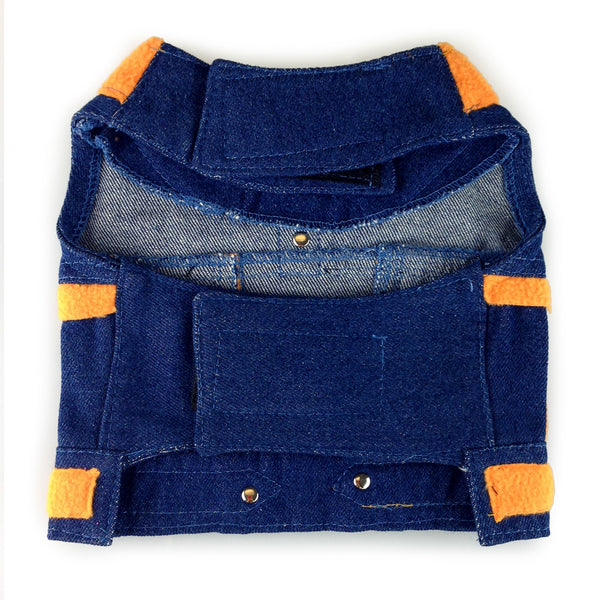 Yee-Haw Henry Denim Dog Harness Jacket