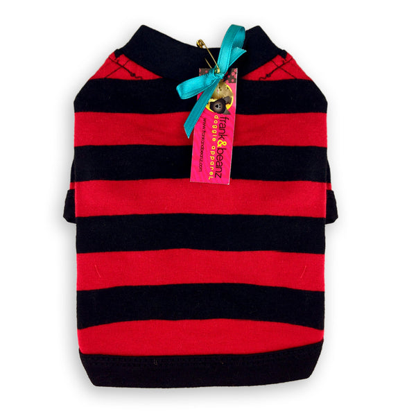 Yappy Yacht Club - The Gondolier Striped Dog Shirt
