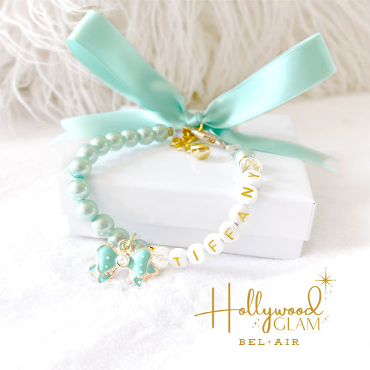 Hollywood Glam Pearl Pet Necklace - Bel Air