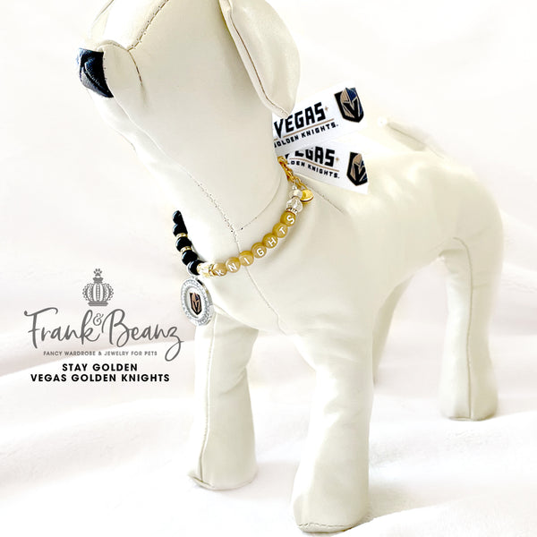Stay Golden - The Champs Vegas Golden Knights Pet Necklace Gold