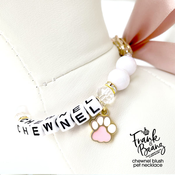 Chewnel Personalized Dog Necklace Collar Cat Necklace Collar Pet Jewelry
