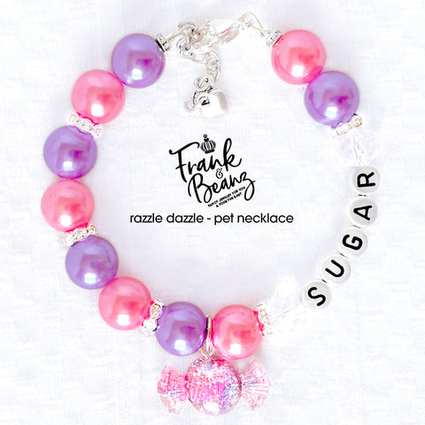 Gumball Pearl Dog Necklace Cat Necklace Luxury Pet Jewelry