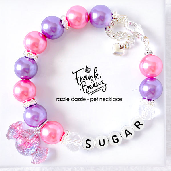 Gumball Pearl Dog Necklace Cat Necklace Luxury Pet Jewelry