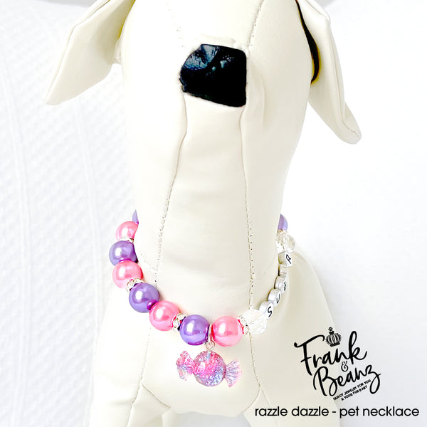 Gumball Pearl Dog Necklace Cat Necklace Luxury Pet Jewelry