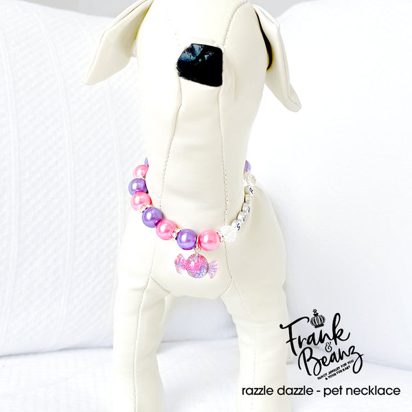 Gumball Pearl Dog Necklace Cat Necklace Luxury Pet Jewelry