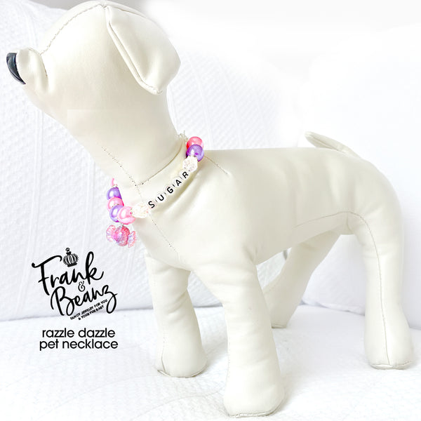 Gumball Pearl Dog Necklace Cat Necklace Luxury Pet Jewelry