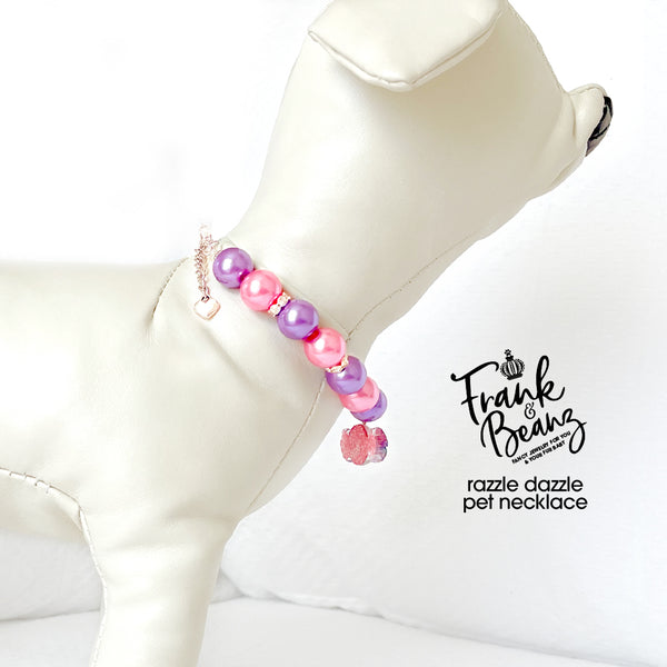 Gumball Pearl Dog Necklace Cat Necklace Luxury Pet Jewelry