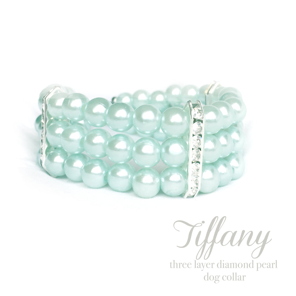 Dog Collar Luxury Designer Tiffany, Tiffany Blue Dog Collar