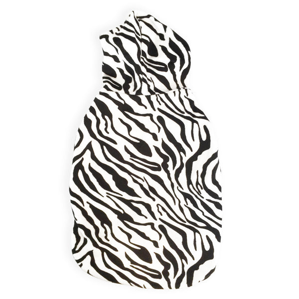 Zebra Velour Dog Hoodie, Dog Clothes- Super Soft
