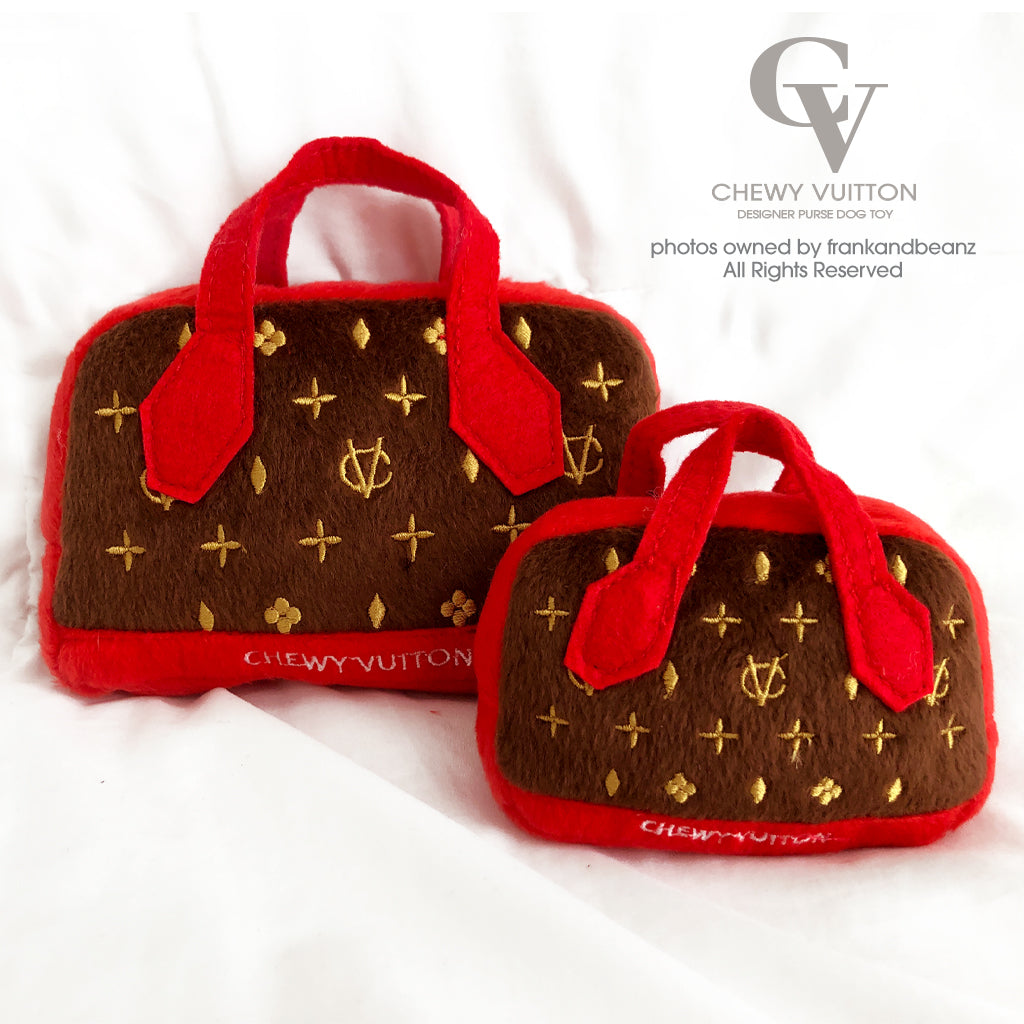 Chewy Vuiton Red Purse Toy - King of Paws