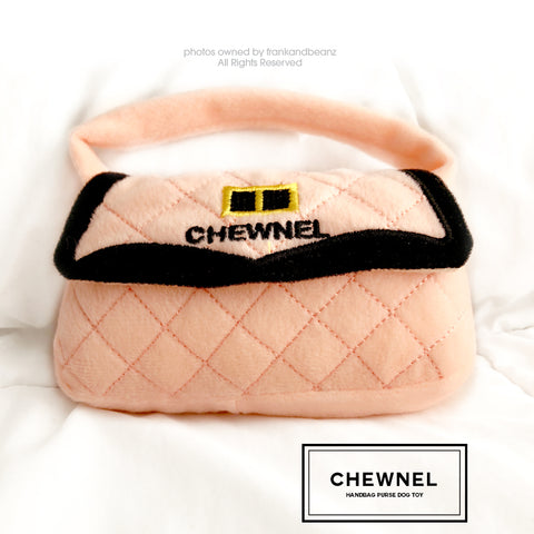 Chewnel Peach Luxury Dog Toy Purse