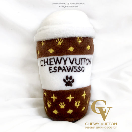 Chewy Vuitton Espawsso Cup Dog Toy
