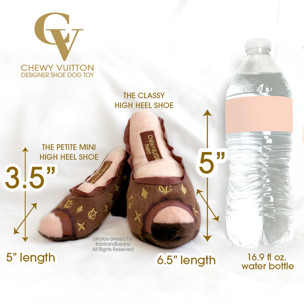 Chewy Vuitton Designer Shoe Classic Dog Toy
