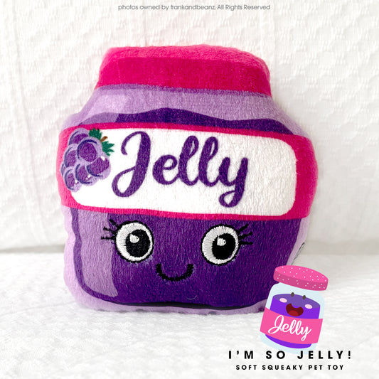 I'm So Jelly Mini Dog Toys for Little Dogs  Squeaky