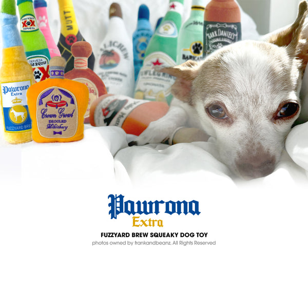 Pawrona Cerveza Bottle Squeaky Dog Toy