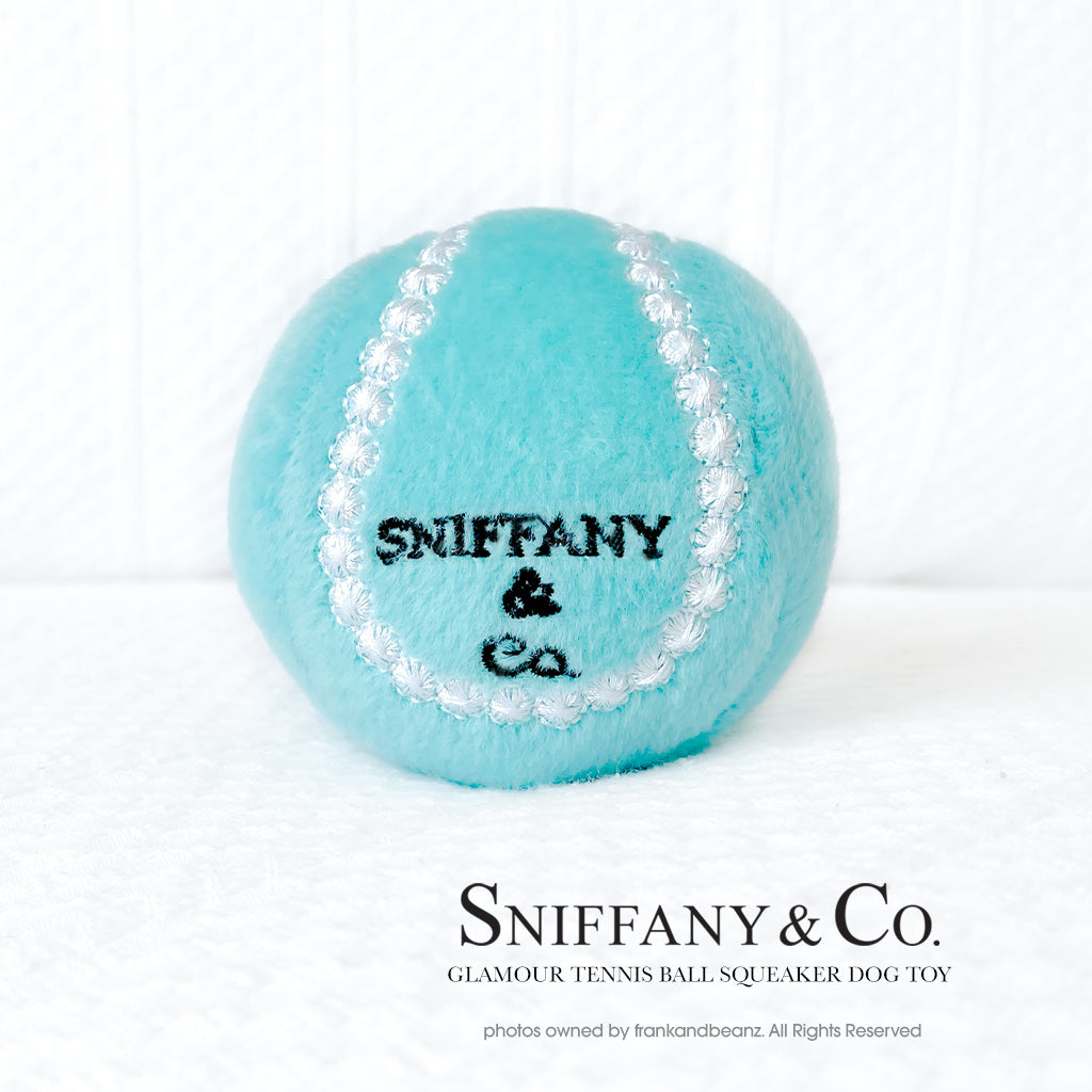 Sniffany Petite Glam Tennis Ball Dog Toy
