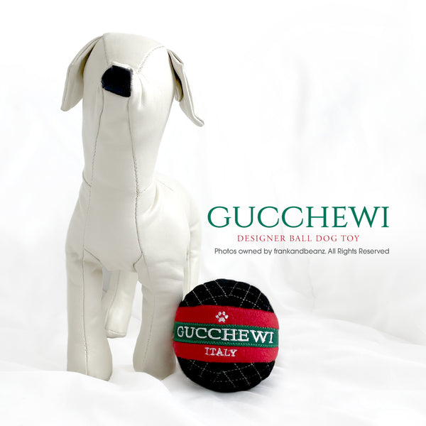Tour of Italy Gucchewi Bone & Ball Designer Dog Toy