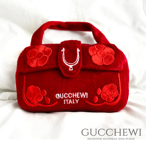 Gucchewi Floral Designer Purse Dog Toy