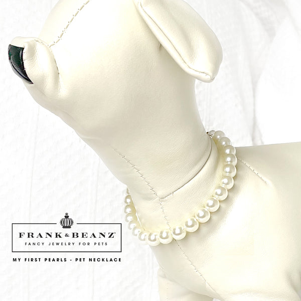 My First Pearl Necklace Dog Necklace Luxury Pet Jewelry